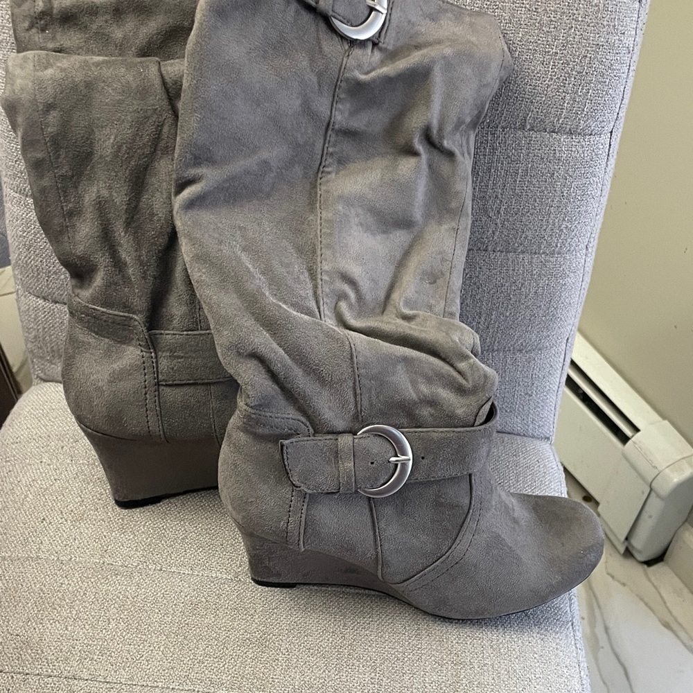Aldo Gray Women's Wedge Boots